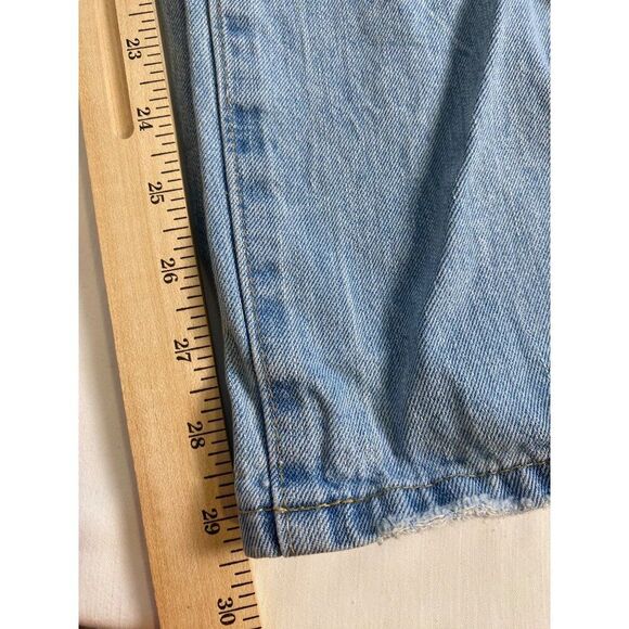 Blue Spice Premium Jeans Women 11 Distressed Denim Ripped Knee Light Wash Casual - Picture 8 of 10